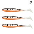 thumbnail image 3 of CAROOTU Simulation Soft Fishing Bait 3 PCS Luya Fake Rubber Bait Set Glow in Dark 13cm Long Artificial Fish Lure, 3 of 7