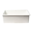 thumbnail image 7 of ALFI brand ABF3018UD-W White 30" x 18" Fireclay Undermount Fireclay Kitchen Sink, 7 of 7