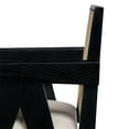 thumbnail image 5 of Christopher Knight Home Modern 27" Counter Height Bar Stools, Upholstery Seat, Solid Wood Frame, Black, Set of 2, 5 of 12