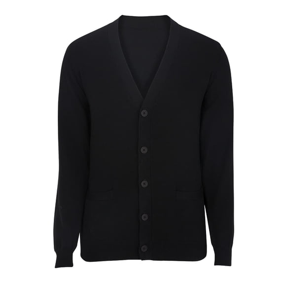 Edwards V-Neck Cotton Blend Cardigan-2Pockets