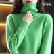 thumbnail image 3 of Suéter de cachemira 100 % visón nuevo de otoño e invierno de 2023, jersey de punto de cuello alto para mujer, top holgado de moda coreana para mujer, 3 of 5