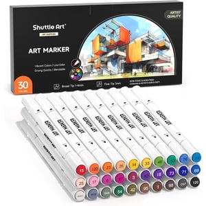 Shuttle Art 30-Color Dual Tip Marker Set