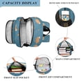 thumbnail image 3 of FORMRS Unisex School Backpack 17" Student Travel Bag with Laptop Compartment, Capybaras Swimming, 3 of 7