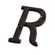 thumbnail image 1 of Buzón de hierro fundido de 3 pulgadas con tornillos, estilo antiguo, estilo rústico, letra R, 1 of 8