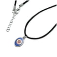 thumbnail image 2 of Minnesota State Flag Antiqued Oval Charm Pendant with Black Satin Cord, 2 of 3