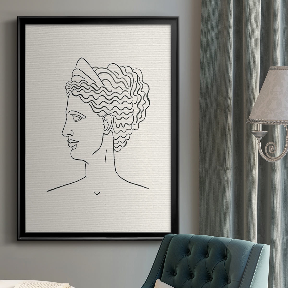 Greek Busts III Premium Framed Print - Ready to Hang