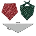 thumbnail image 2 of Bandana navideña para perros Bandana para mascotas Baberos triangulares Pañuelo para perros pequeños, medianos y grandes Gatos Mascotas, 2 of 5