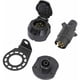 thumbnail image 5 of Kit de soporte de montaje de metal y toma de remolque de 7 pines, toma de remolque macho hembra impermeable de 12 V, con almohadilla de goma impermeable, se adapta al remolque de RV de, 5 of 5