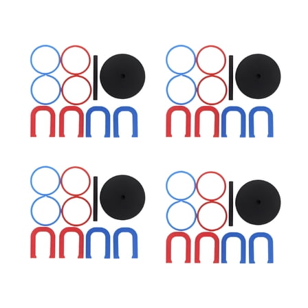 BESTSKY Horseshoe Throwing Tool Horseshoe Circular Throwing Rings Assorted Color 36Pcs