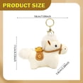 thumbnail image 7 of Horse Pendant Charm Plush Doll Stuffed Animal Toy Soft Plush Material for Purse Handbags Bag Accessories Keychain Ring, 7 of 7
