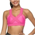 thumbnail image 1 of Yuyuzo Sports Bras for Women High Support Seamless Wireless Racerback Running Comfy Active Crop Tank Tops, 1 of 7