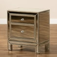 thumbnail image 3 of Baxton Studio Fadri Contemporary Glam and Luxe Mirrored 2-Drawer End Table, 3 of 8