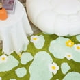 thumbnail image 4 of Deals of The Day Clearance! Moss Rug Floral Area Rugs Plant Flowers Bathroom Rug Cute Green Forest Leaf Bath Shower Mat Soft Microfiber Carpet, 4 of 7