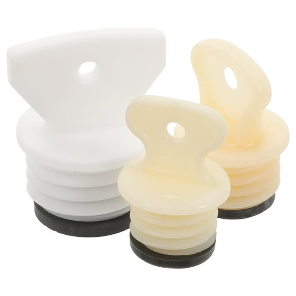 BESTOYARD 3Pcs Rubber Hot Water Bottle Stoppers Leakproof Sealing Plugs Assorted Colors for Practical Home Use