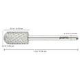 thumbnail image 3 of Pana Professional 1/8" Silver Smooth Top Large Barrel Carbide Bit - Extra Coarse, 3 of 9