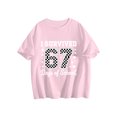 thumbnail image 2 of Six Seven Shirt, I Survived 67 Days of Schol T-Shirt Funny Six Seven Memee Shirt,Pink 130cm, 2 of 6
