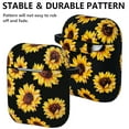 thumbnail image 2 of Airpod Case Soft Silicone Flower Print YOMPLOW Airpods Case Cover Flexible Skin for Apple AirPods 2&1 Charging Case for Girls with Keychain - Sunflower, 2 of 6