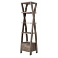 thumbnail image 1 of Furniture of America Stokes Wood 4-Shelf 71-Inch Standard Bookcase in Walnut Oak, 1 of 6