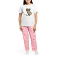 thumbnail image 4 of CafePress - Koala Women's Light Pajamas - Women's Short Sleeve Print T-Shirt and Pants Light Cotton Pajama Set, 4 of 7
