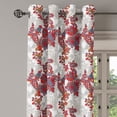 thumbnail image 2 of Ambesonne Floral Grommet Curtain, Romantic Vİbrant Boho, 50" x 72", Red Black Grey, 2 of 6