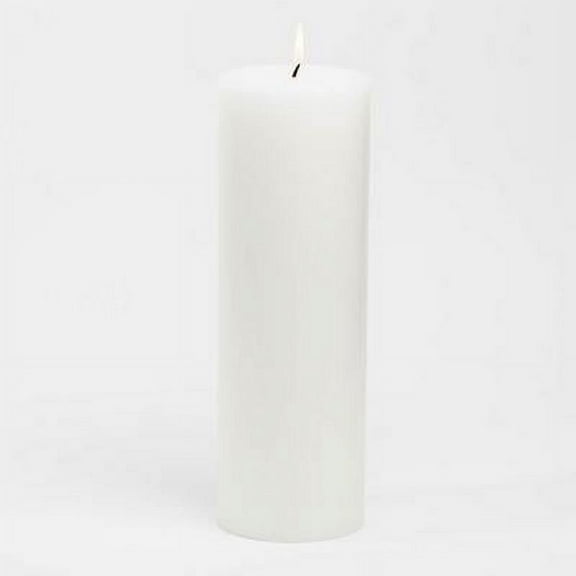 Richland 4" x 12" White Pillar Candle Set of 6