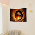 thumbnail image 6 of FCXZI Lizard Fire Digital Painting Wall Tapestry Home Decor 40*30in, 6 of 6