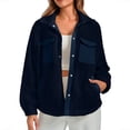 thumbnail image 7 of Women's Solid Color Casual Coat Without Hood Featuring Long Sleeves And Pockets​​, 7 of 7