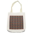 thumbnail image 1 of Colorful Tote Bag, Pattern with Different Colored Bows and Circles Happy Celebration Birthday Theme, Cloth Linen Reusable Bag for Shopping Books Beach and More, 16.5" X 14", Cream, by Ambesonne, 1 of 2