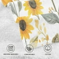 thumbnail image 5 of Yayeee 100% Cotton Hand Towels for Bathroom 16" x 28" Soft Absorbent Kitchen Towel, White Watercolor Sunflowers, 5 of 7
