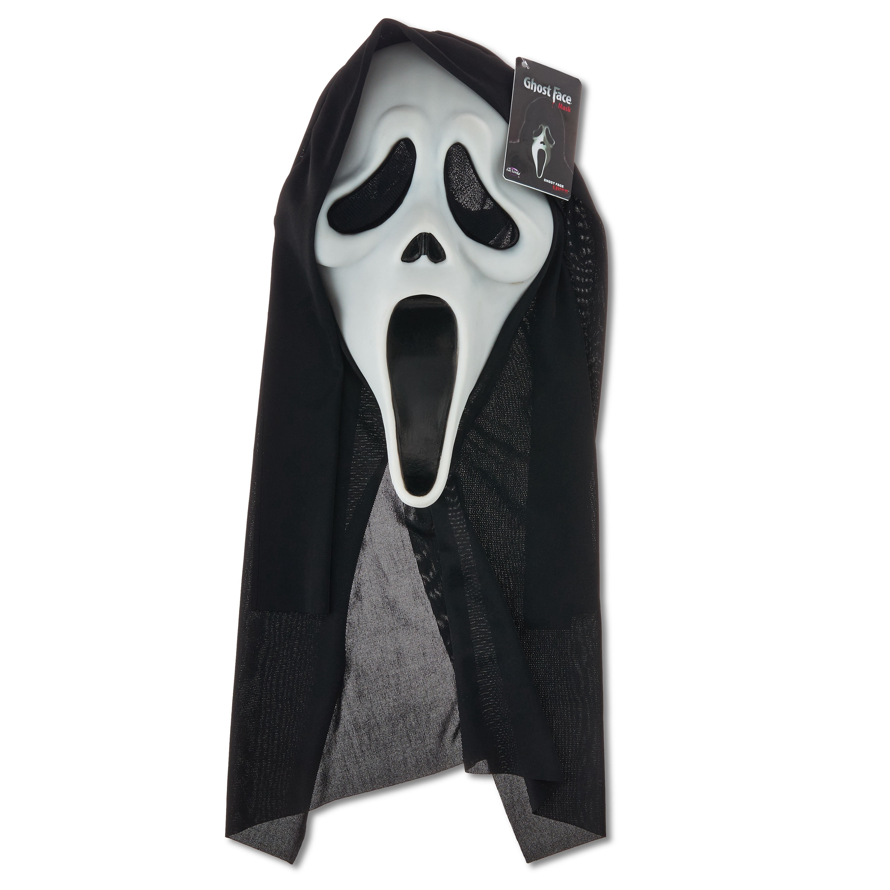 Ghost Face Mask, White, Halloween Costume Accessory for Adults, by Fun World