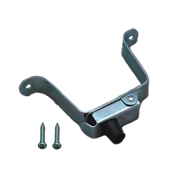 AP Door Catch 013-147 For Keeping RV Metal Doors Holdback; Bumper Style Catch; 2-5/8 Inch Length; Natural; Metal; With Screws; Single