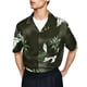 thumbnail image 1 of Camisas s Para Hombre Interior Camisa de hombre Camisa de manga corta suelta con estampado de verano para hombre Estilo hawaiano para hombre (Navy, L), 1 of 4