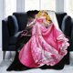 thumbnail image 1 of Manta de dibujos animados de La Bella Durmiente Aurora, suave y acogedora manta de franela de felpa para todas las estaciones para niños y niñas, manta de vellón cálida y ligera para cama, sofá o, 1 of 7