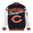 thumbnail image 2 of NFL Mens Bears Super Bowl XX Champions Varsity Jacket, Blue, Large, 2 of 2