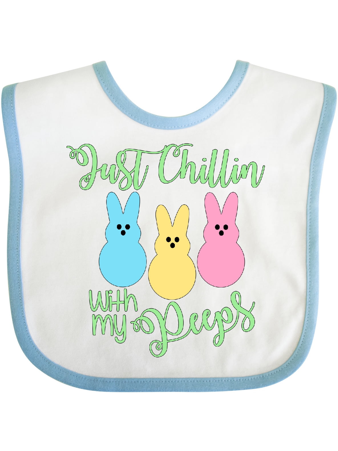 Chillin with my Peeps Easter Bib Easter Bib for Babies and Infants Baby Bib with Easter Design Infant Bib with Cute Design Easter Gift for Baby Soft Terry Cloth 