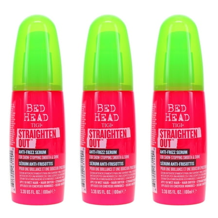 TIGI Bed Head Straighten Out Serum 3.38 oz 3 Pack