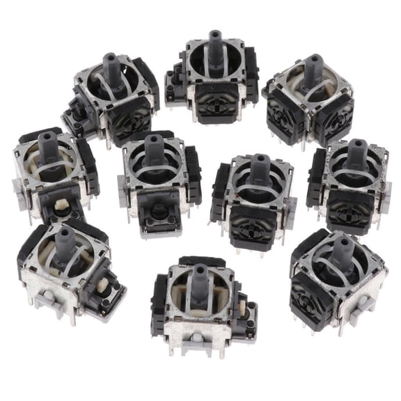 Seitruly L R Analog Joystick Control 3D Rocker Pieza de repuesto para PS3 Videojuegos y accesorios Tipo 2 10 piezas