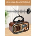 thumbnail image 4 of Altavoz Radio Vintage Bluetooths, 3 Bandas, Multifuncional, Port&aacute;til, Radio Am FM con MP3 WMA WAV, Dise&ntilde;o Retro, Antena Externa, Bater&iacute;a Incluida (RXBT628), 4 of 8