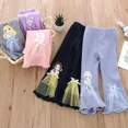 thumbnail image 3 of Temporada de primavera 2023, pantalones acampanados para niñas, prendas de vestir exteriores elegantes, pantalones versátiles de moda para niños, recién llegados, 3 of 5