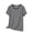 Silver, variant on Womens T-Shirts Thin Stripe V Neck Short Sleeve Loose Casual Tops Summer Everyday Tees