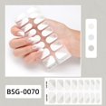 thumbnail image 3 of 16Pcs Adhesive Full Wrap Gel Nail Stickers Semi Cured Gel Nail Polish Strips, 3 of 21