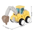 thumbnail image 4 of Cartoon Push\-type Engineering Construction Vehicles Toy Decoration Farm Cars Model Early Educational Boys Children Baby Gift No.02, 4 of 9