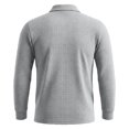 thumbnail image 5 of LWavelet Long Sleeve Polo Shirts for Men Casual Button Dress Knit Golf Shirt Classic Business Office Collared Shirts, 5 of 6