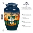 thumbnail image 2 of Yatskia Football Cremation Urn For Ashes Adult Women, Memorial Urn For Human Ashes Adult Male, Funeral Urns For Ash, (Combo 10 Inch and 3 Inch), 2 of 8