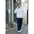 thumbnail image 4 of WQD Mens Cargo Sweatpants Baggy Gym Sweat Pants Drawstring Wide Leg Casual Lounge Pants with Pockets, 4 of 6