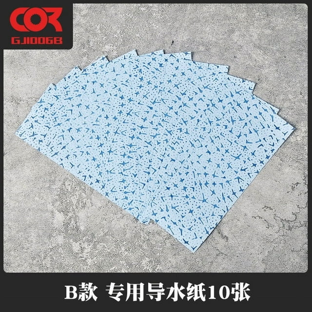 Miangastore 10pcs Diy Hand-Painted Tools Palette Water-Based Paint Brush Mixing Tray For Model Painting Acrylic Paint Water-Conducting Paper