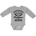thumbnail image 3 of Inktastic Handpicked for Earth by My Mawmaw in Heaven with Angel Wings Boys or Girls Long Sleeve Baby Bodysuit, 3 of 5
