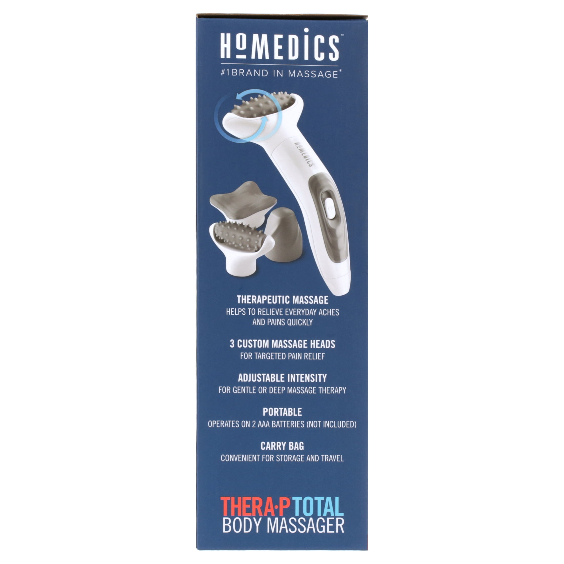 Homedics Thera-P Long Reach Massager with Heat ,White