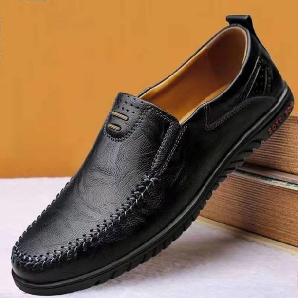 2023 Men Casual Shoes Luxury Brand Casual Slip on Formal Loafers Men Moccasins Italian Black Male Driving Shoes qym unisex