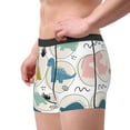 thumbnail image 2 of Gukieu Cute Dinosaurs Print Men's Boxer Briefs, High Elastic Moisture Wicking Boxer Briefs Underwear-Large, 2 of 5